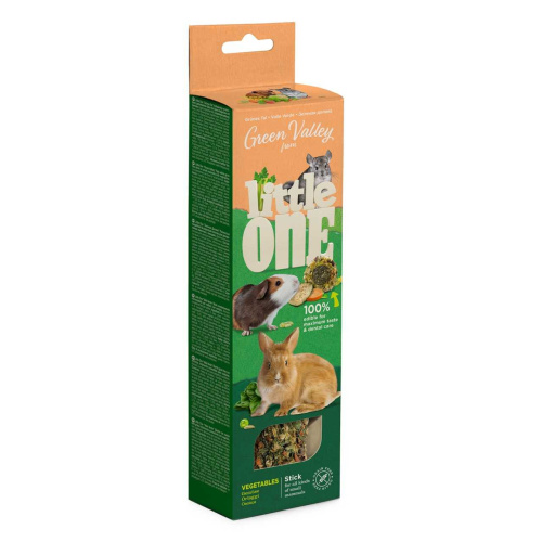 Little One Зеленая долина Палочка для декоративных животных с овощами