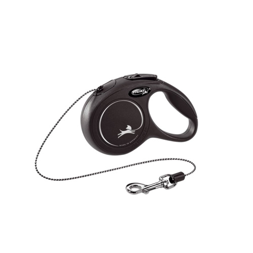 Рулетка Flexi New Classic XS трос 3 м. чёрная, Германия 2429