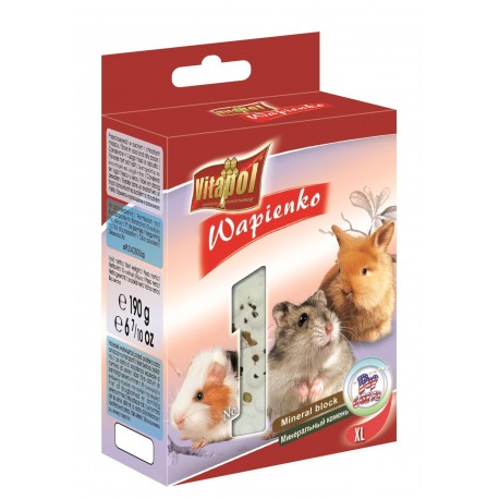 1070 KOSTKA DLA GRYZONI XL -POPCORN XL Mineral block for rodents - popcorn