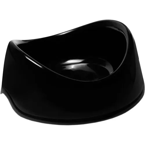 30272035 Миска пластиковая  Инь Ян черная 0,15л