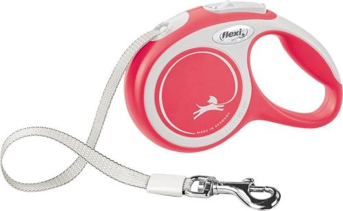 Рулетка Flexi New Comfort XS лента 3 м красная 3424