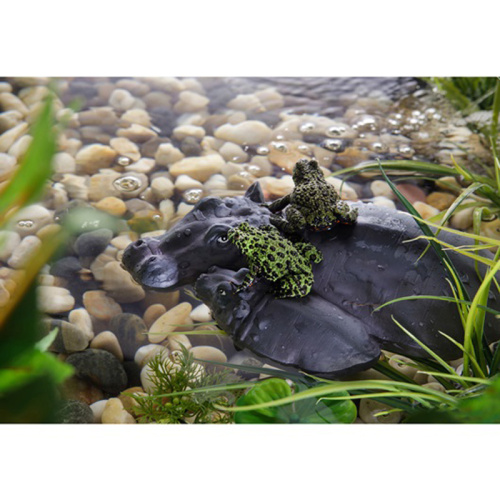 Берег для акватеррариума  Семья бегемотов