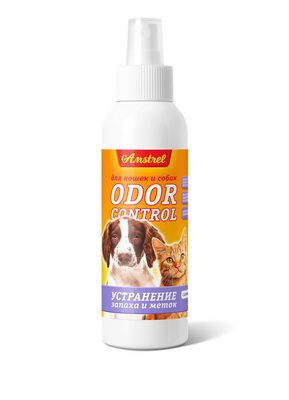 Средство Amstrel Оdor Control для устранения запахов и меток для кошек и собак, с ароматом
