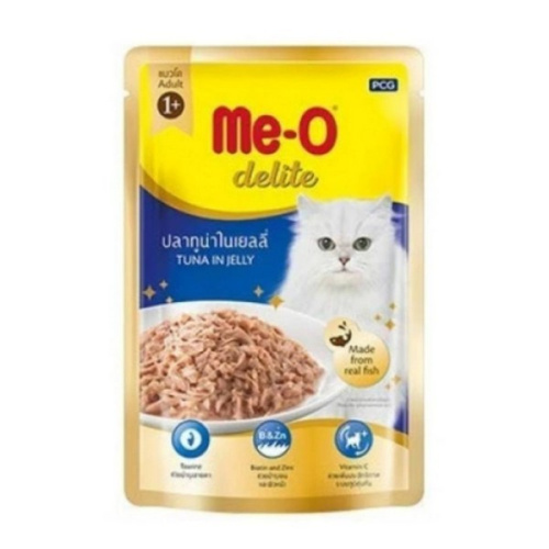 ME-O Delite Для взрослых кошек (пауч.) желе с кусочками тунца 70гр