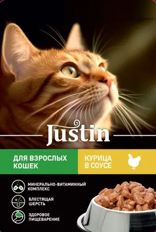 Justin Курица в соусе 75гр (26шт уп)