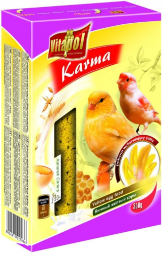 2503 KARMA DLA KANARKA WYBARWIAJĄCA  ŻÓŁTA 350g Color enhancing egg food for canary - yellow 350g