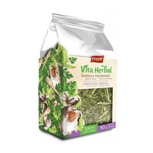 4139 VITA HERBAL DLA GRYZONI I KROLIKA, LOGYDA PIETRUSZKI, 50g. 4szt disp