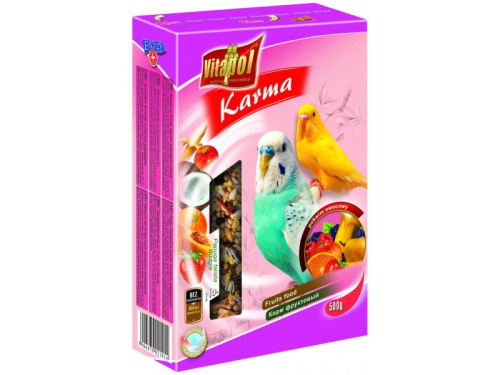 2101 OWOCOWY POKARM DLA PAPUGI FALISTEJ Fruit food for budgie 500g