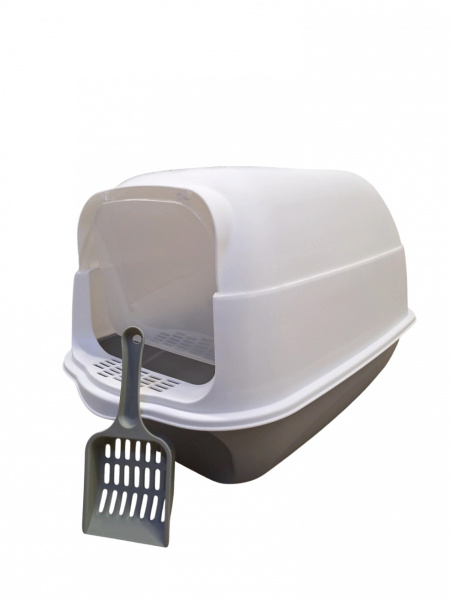 Закрытый туалет для кошек № 620 (совок в комплекте) DL-620