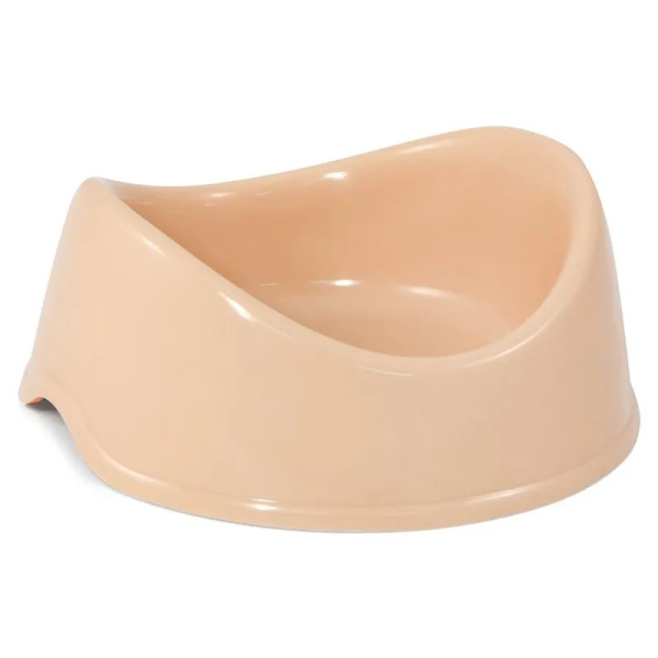 30272026 Миска пластиковая  "Бисквит", бежевая, 0,4л